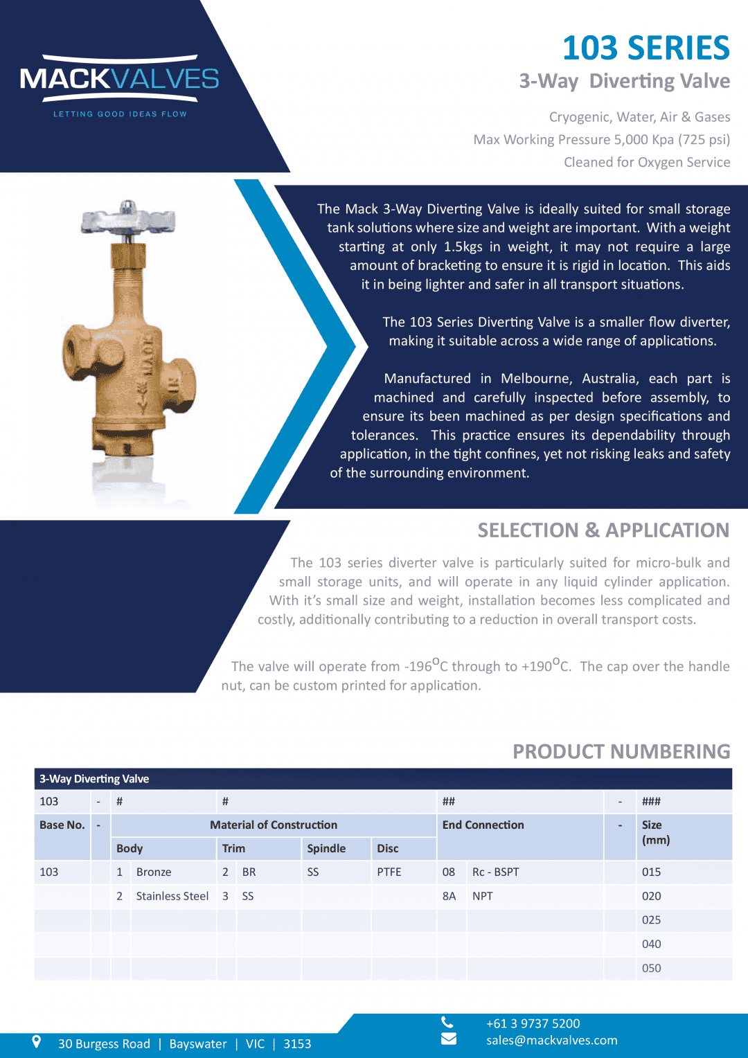 3 Way Diverting Valves Mack Valves